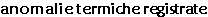 anomalie termiche registrate 